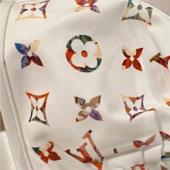 💯% Authentic Louis Vuitton Monogram Multi-color Bikini Top & Clutch ✨ - Picture 6 of 11